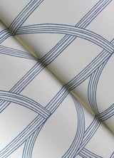 Salvo Navy by A-Street Prints Curved Contours Wallpaper – A-Street Prints 4172-82010