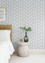 Salvo Navy by A-Street Prints Curved Contours Wallpaper – A-Street Prints 4172-82010
