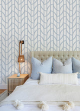 Salvo Navy by A-Street Prints Curved Contours Wallpaper – A-Street Prints 4172-82010