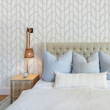 Salvo Silver by A-Street Prints Curved Contours Wallpaper – A-Street Prints 4172-82011