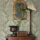 Finch Light Green by Chris Loves Julia Woodland Damask Wallpaper – A-Street Prints 4173-27620