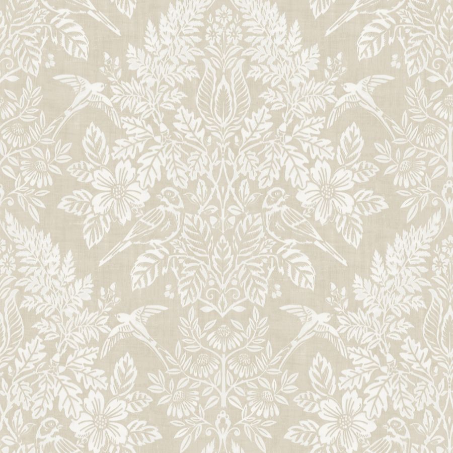 Finch Neutral Woodland Damask Wallpaper – A-Street Prints 4173-27621