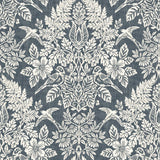 Finch Blue Woodland Damask Wallpaper by A-Street Prints