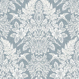 Finch Light Blue Woodland Damask Wallpaper – A-Street Prints 4173-27623