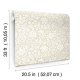 Hague Beige by Chris Loves Julia Floral Trail Wallpaper – A-Street Prints 4173-27625