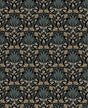 Woodbury Black Floral Damask Wallpaper – A-Street Prints 4173-27630