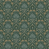 Woodbury Evergreen Floral Damask Wallpaper by A-Street Prints, Chris Loves Julia collection