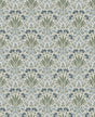 Woodbury Blue Floral Damask Wallpaper by A-Street Prints, Chris Loves Julia collection