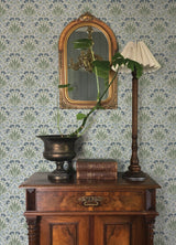 Woodbury Blue by Chris Loves Julia Arts and Crafts Washable Strippable Unpasted Non Woven Floral Damask Wallpaper - A-Street Prints 4173-27632-Sample