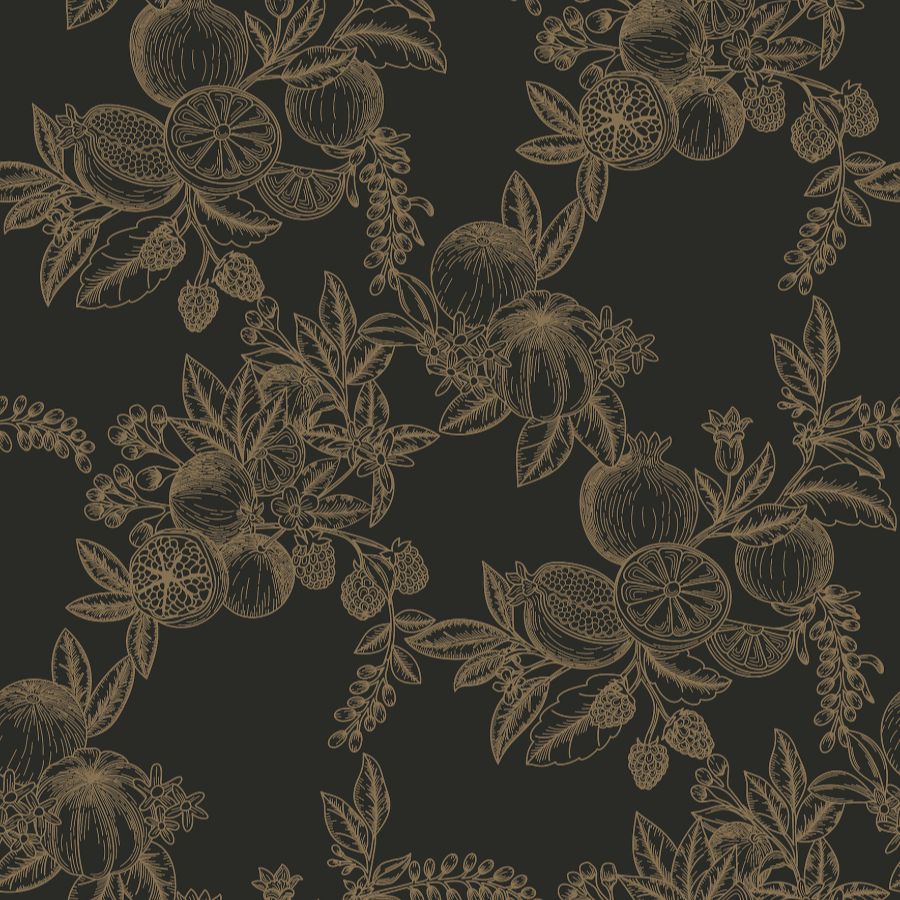 Gerty Gold Fruit Toile Wallpaper – A-Street Prints 4173-27635