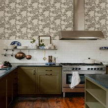 Gerty Black by Chris Loves Julia Fruit Toile Wallpaper – A-Street Prints 4173-27637