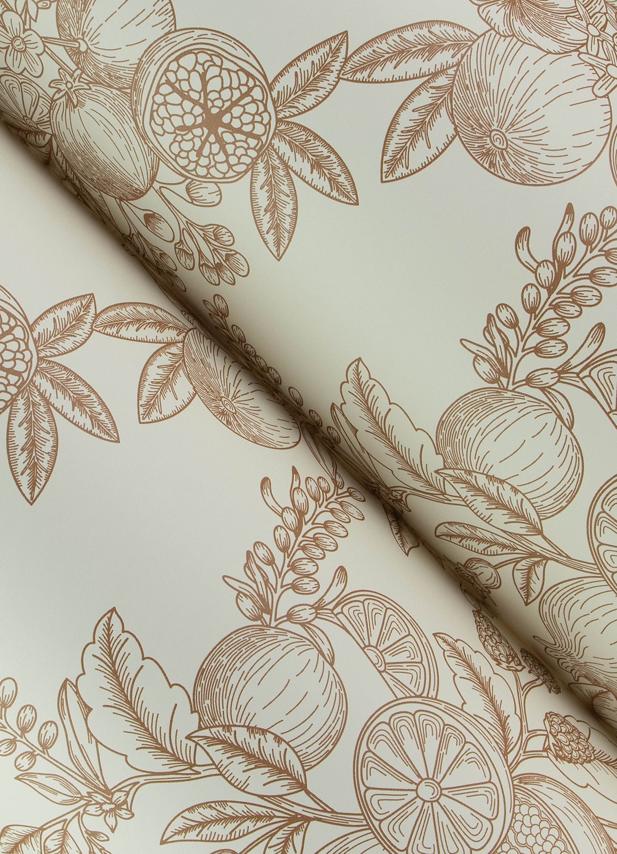 Gerty Copper by Chris Loves Julia Fruit Toile Wallpaper – A-Street Prints 4173-27638