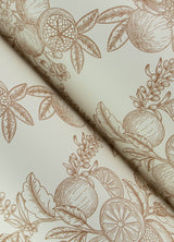 Gerty Copper by Chris Loves Julia Fruit Toile Wallpaper – A-Street Prints 4173-27638