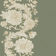 Gisela Green Floral Columns Wallpaper by A-Street Prints