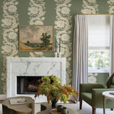 Gisela Green by Chris Loves Julia Floral Columns Wallpaper – A-Street Prints 4173-27639