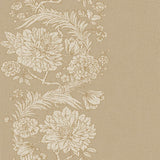 Gisela Neutral Floral Columns Wallpaper by A-Street Prints - detail view