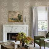 Gisela Neutral by Chris Loves Julia Floral Columns Wallpaper – A-Street Prints 4173-27640
