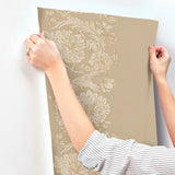 Gisela Neutral by Chris Loves Julia Floral Columns Wallpaper – A-Street Prints 4173-27640