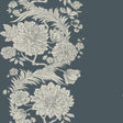 Gisela Blue Floral Columns Wallpaper by A-Street Prints