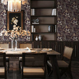Geneva Plum Peacock Paradise by Chris Loves Julia Wallpaper – A-Street Prints 4173-27644