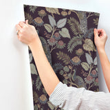 Geneva Plum Peacock Paradise by Chris Loves Julia Wallpaper – A-Street Prints 4173-27644