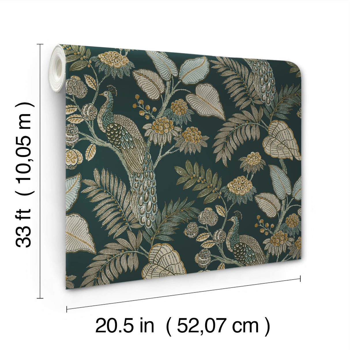 Geneva Sea Green by Chris Loves Julia Peacock Paradise Wallpaper – A-Street Prints 4173-27645