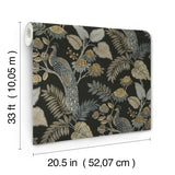 Geneva Black by Chris Loves Julia Peacock Paradise Wallpaper – A-Street Prints 4173-27646
