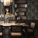 Geneva Black by Chris Loves Julia Peacock Paradise Wallpaper – A-Street Prints 4173-27646