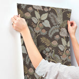 Geneva Chocolate Peacock Paradise by Chris Loves Julia Wallpaper – A-Street Prints 4173-27647