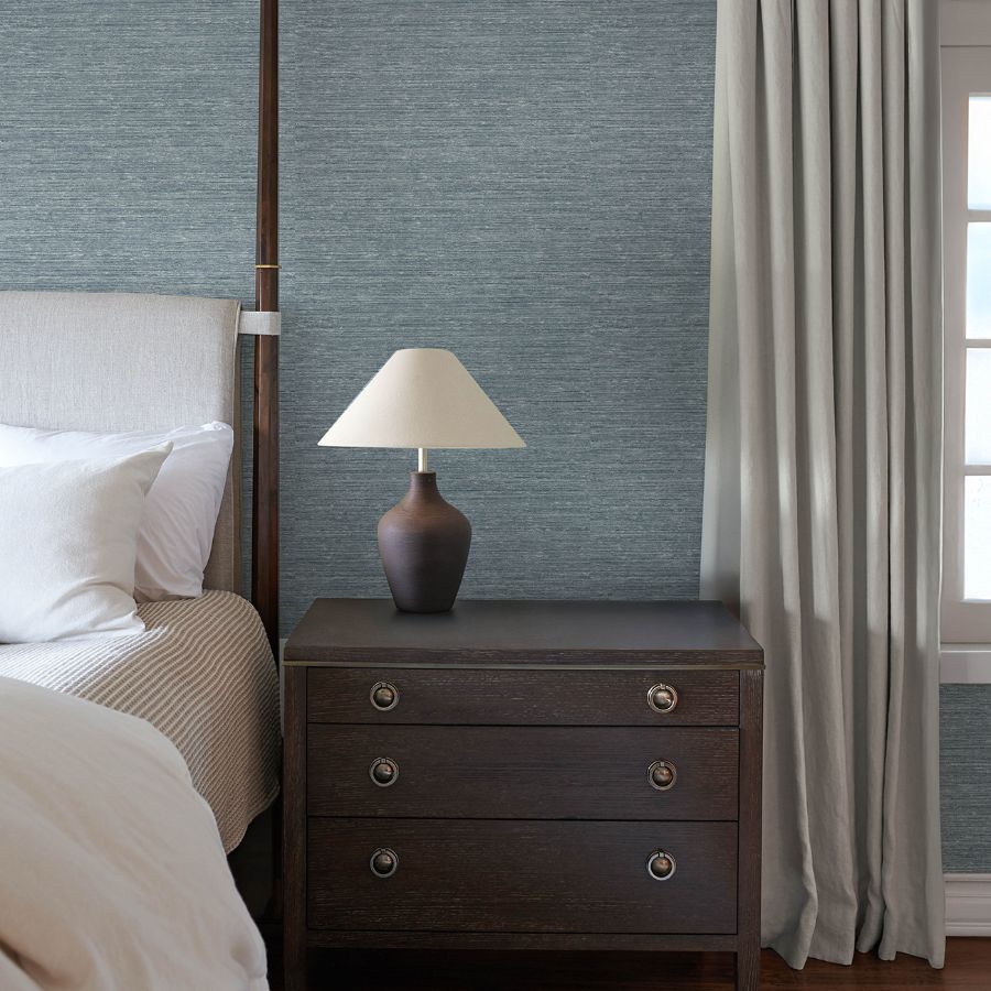 Roderick Blue by Chris Loves Julia Textured Wallpaper – A-Street Prints 4173-27648