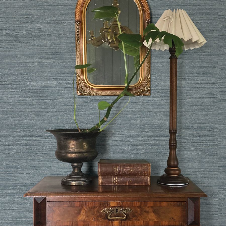 Roderick Blue by Chris Loves Julia Textured Wallpaper – A-Street Prints 4173-27648
