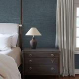 Roderick Dark Blue by Chris Loves Julia Textured Wallpaper – A-Street Prints 4173-27649