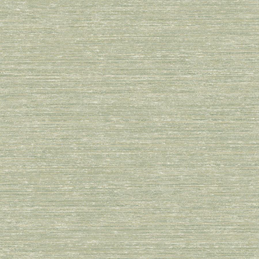 Roderick Seafoam textured wallpaper with pale aqua, teal, white, and golden yellow threadlike striping.