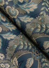 Collins Teal by Chris Loves Julia Damask Wallpaper – A-Street Prints 4173-27653