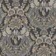 Collins Charcoal Damask Wallpaper by A-Street Prints from Chris Loves Julia, room scene