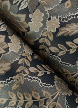 Collins Charcoal by Chris Loves Julia Damask Wallpaper – A-Street Prints 4173-27654