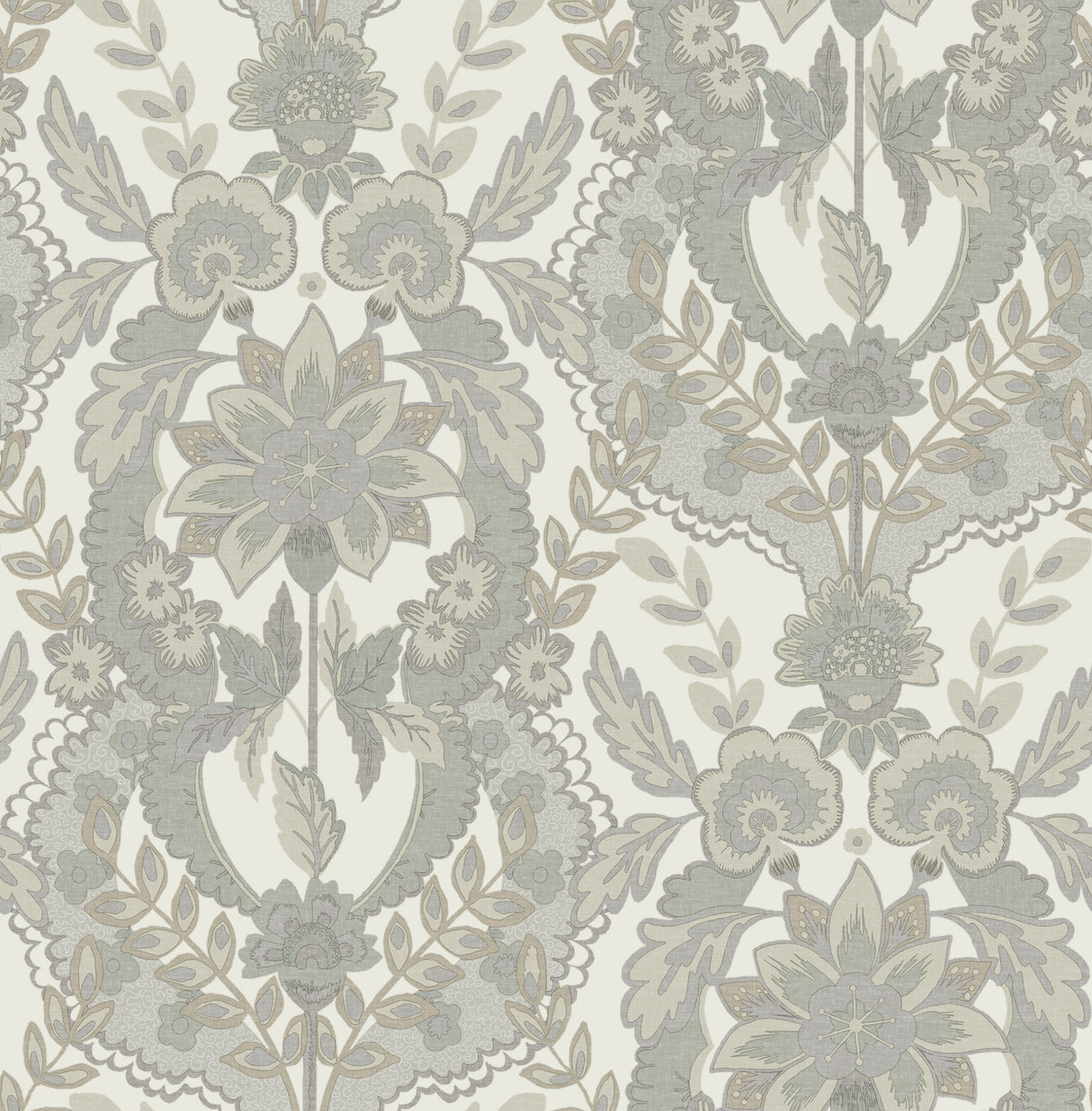 Collins Light Blue Damask Wallpaper by A-Street Prints, Chris Loves Julia collection (SKU 4173-27655)