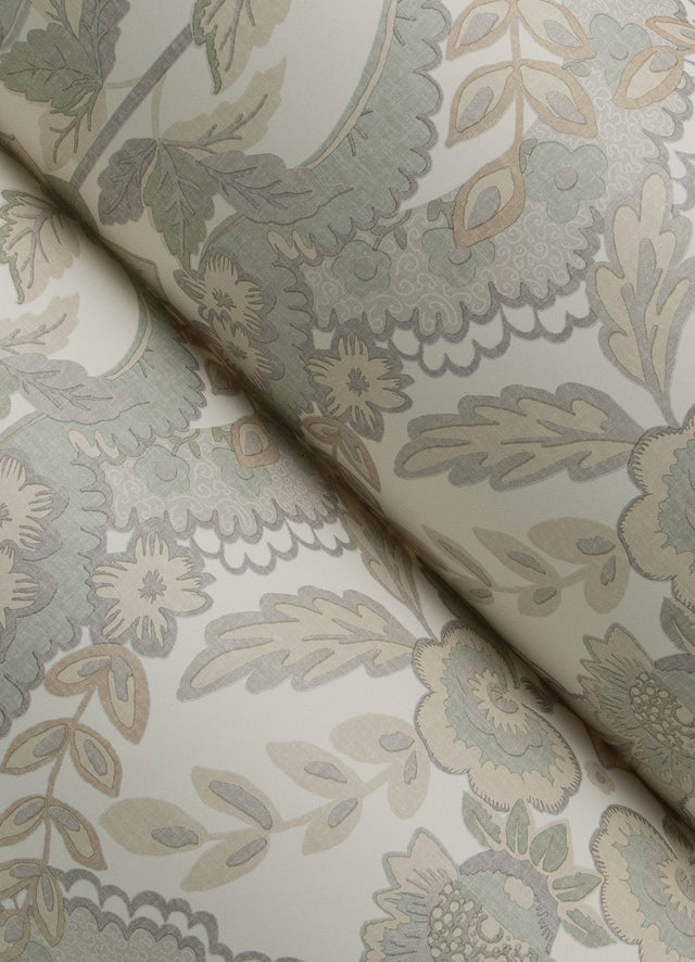 Collins Light Blue by Chris Loves Julia Damask Wallpaper – A-Street Prints 4173-27655