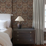Collins Plum by Chris Loves Julia Damask Wallpaper – A-Street Prints 4173-27656