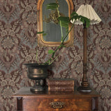 Collins Plum by Chris Loves Julia Damask Wallpaper – A-Street Prints 4173-27656