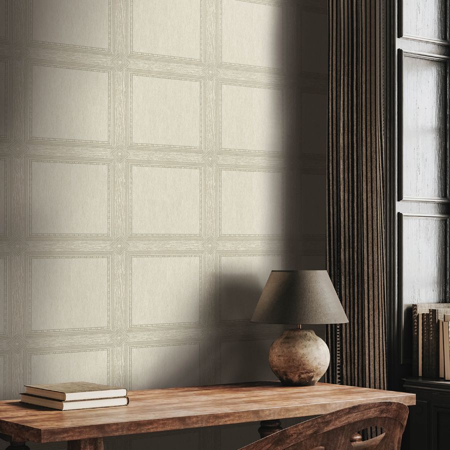 Moorland Ivory by Chris Loves Julia Wood Panel Wallpaper – A-Street Prints 4173-27658