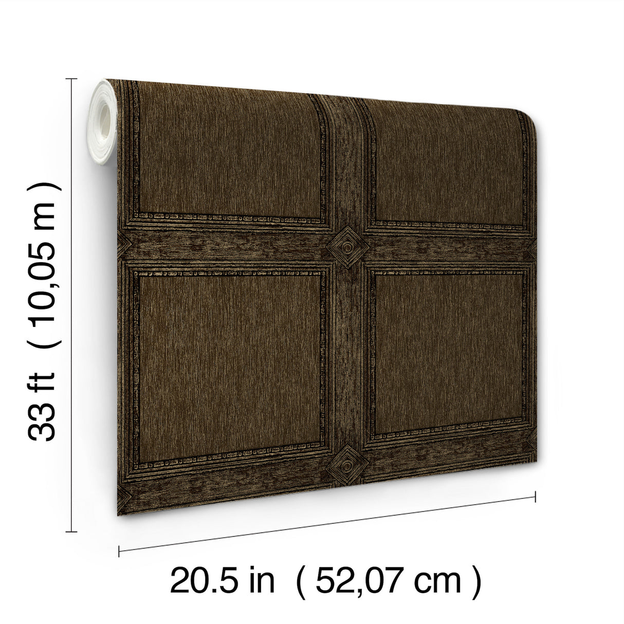 Moorland Dark Brown by Chris Loves Julia Wood Panel Wallpaper – A-Street Prints 4173-27659