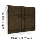 Moorland Dark Brown by Chris Loves Julia Wood Panel Wallpaper – A-Street Prints 4173-27659