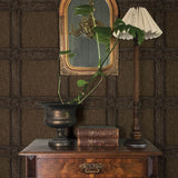 Moorland Dark Brown by Chris Loves Julia Wood Panel Wallpaper – A-Street Prints 4173-27659