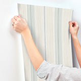 Ames Light Blue by Chris Loves Julia Linen Stripe Wallpaper – A-Street Prints 4173-27660