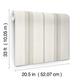 Ames Grey by Chris Loves Julia Linen Stripe Wallpaper – A-Street Prints 4173-27661