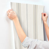 Ames Grey by Chris Loves Julia Linen Stripe Wallpaper – A-Street Prints 4173-27661