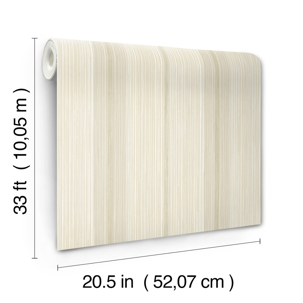 Ames Beige Linen Stripe by Chris Loves Julia Non Woven Wallpaper – A-Street Prints 4173-27662