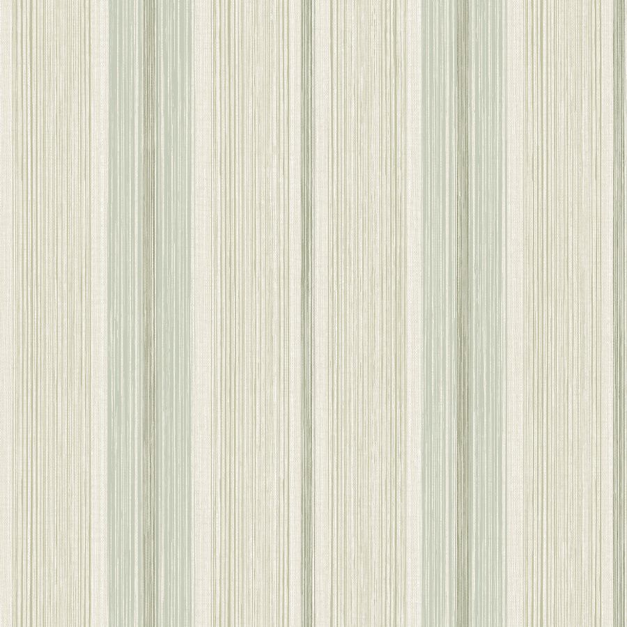 Ames Seafoam Linen Stripe Wallpaper by A-Street Prints
