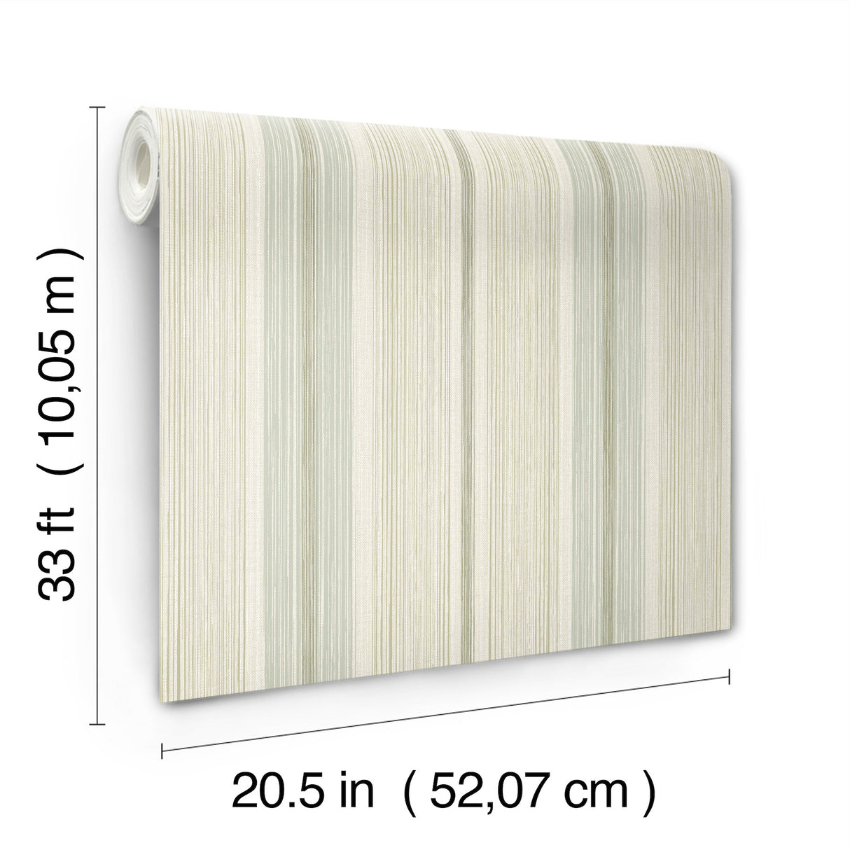 Ames Seafoam by Chris Loves Julia Linen Stripe Wallpaper – A-Street Prints 4173-27664
